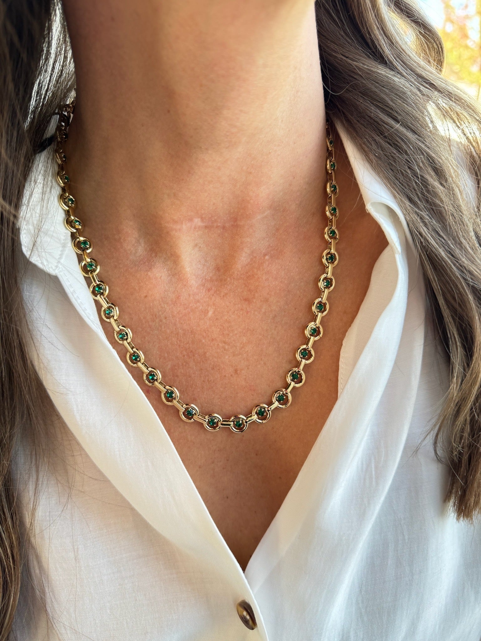 Emerald Juniper Necklace - Amor Lafayette
