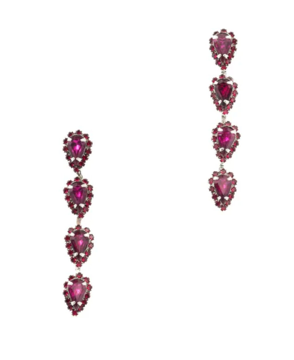 Pink Vandelia Earrings - Amor Lafayette