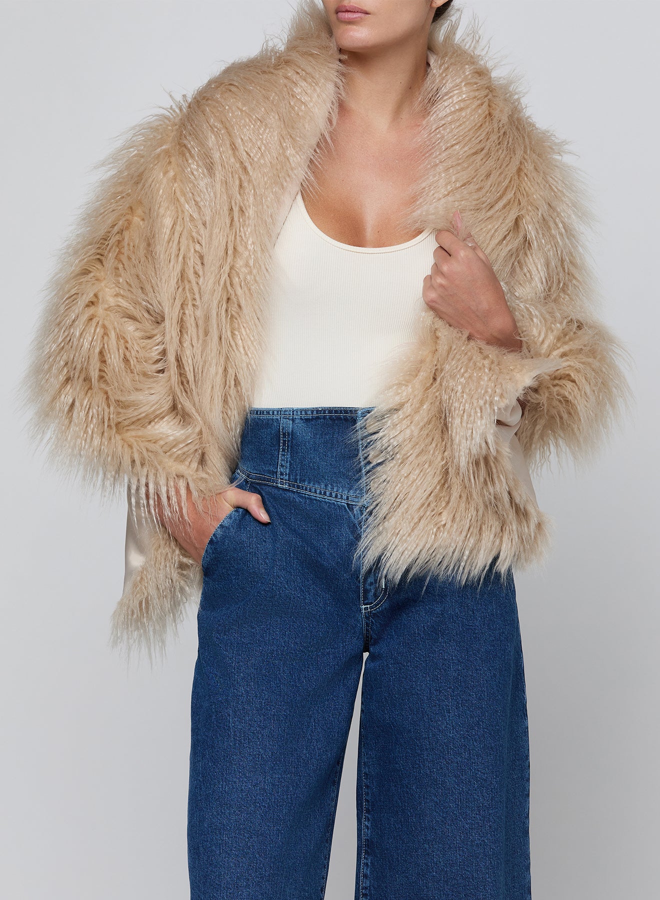 SABINE FAUX FUR STOLE SCARF