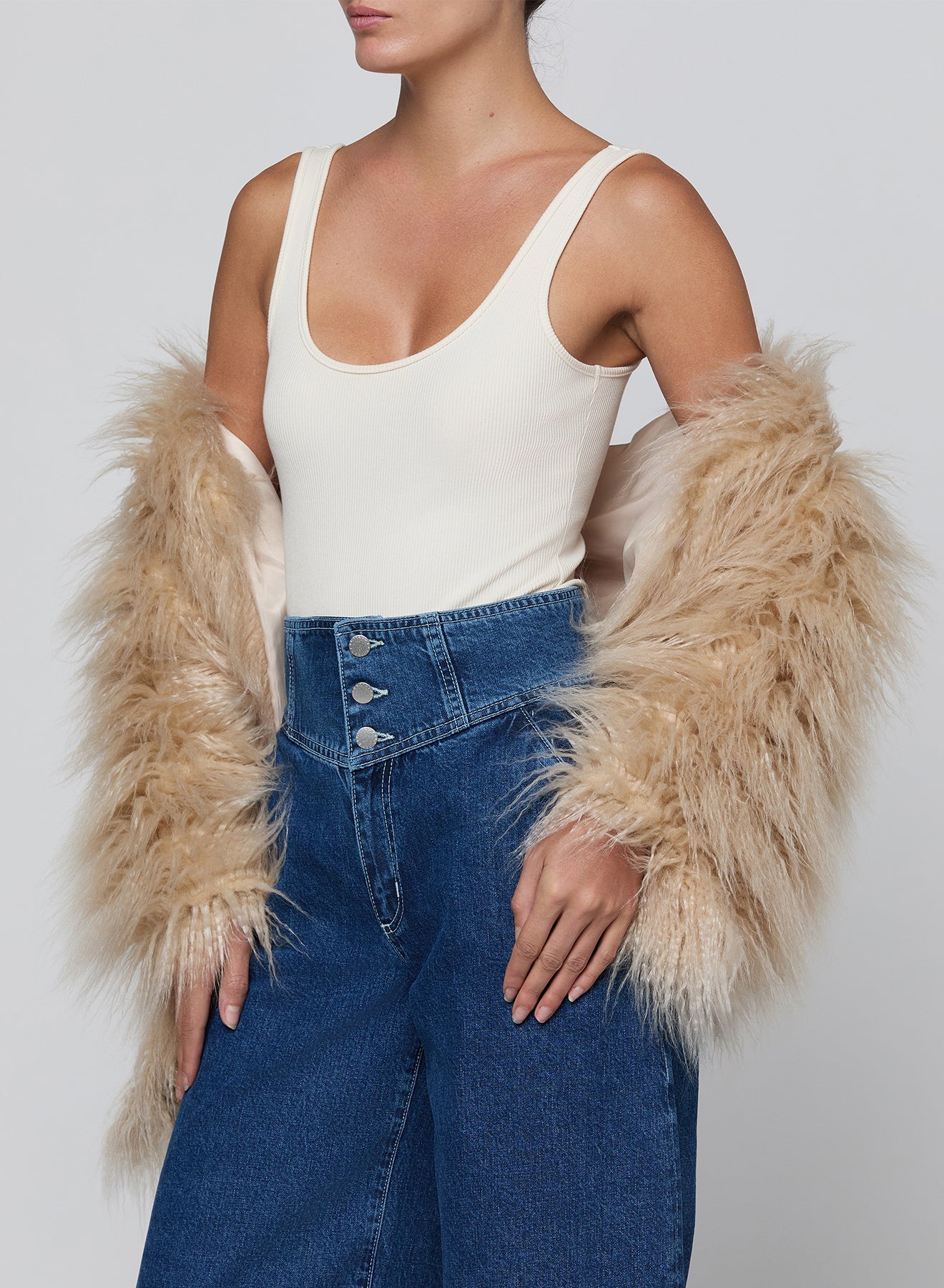 SABINE FAUX FUR STOLE SCARF