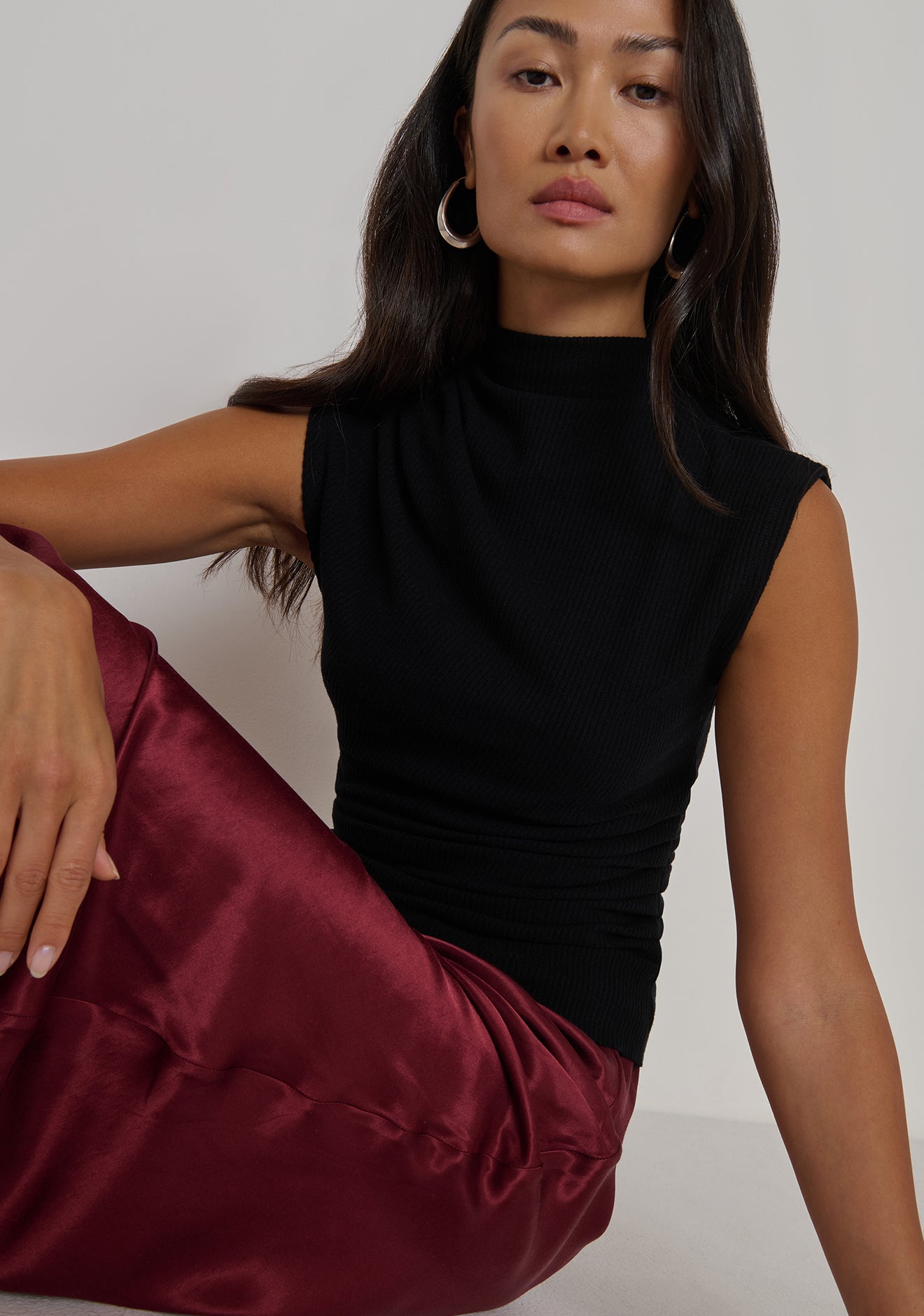 Arielle Draped Wrap Top