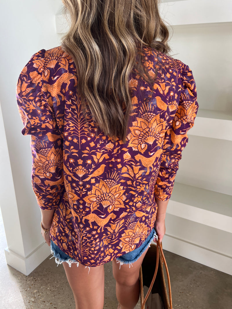 Black Safari Laurie Top
