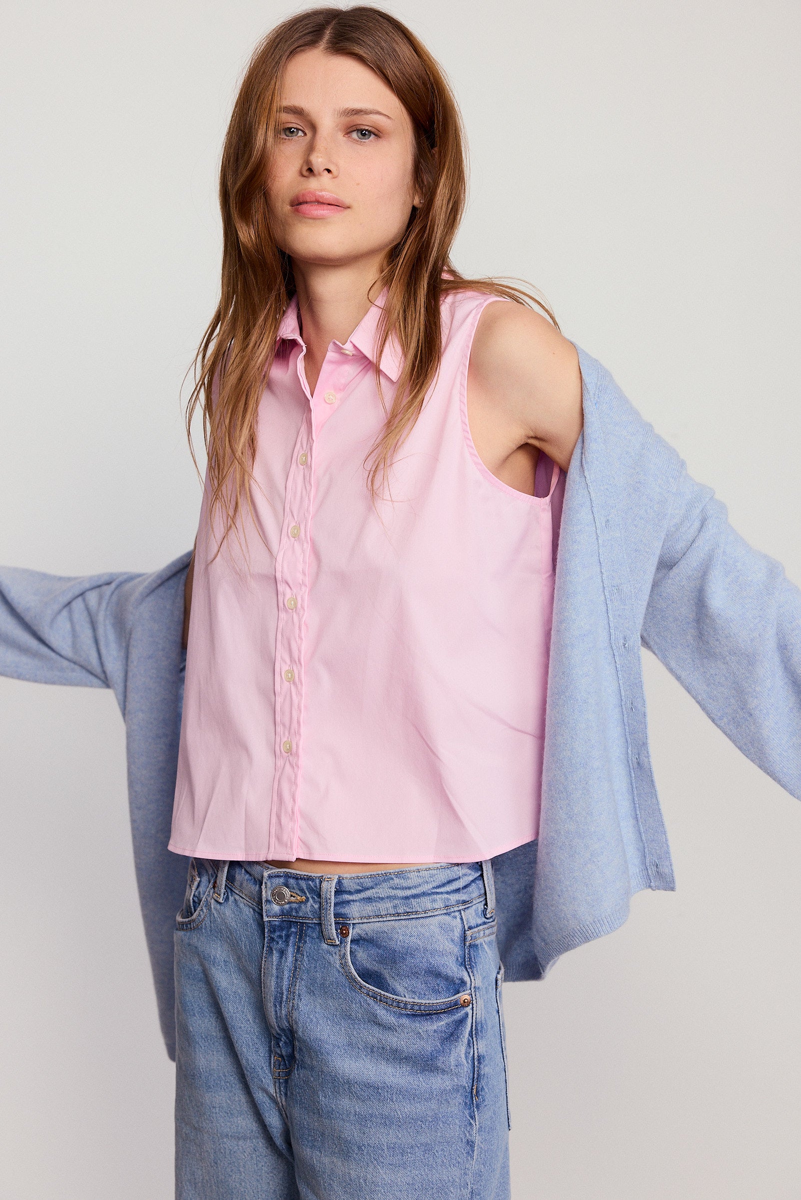 The Boxy Sleeveless Shirt