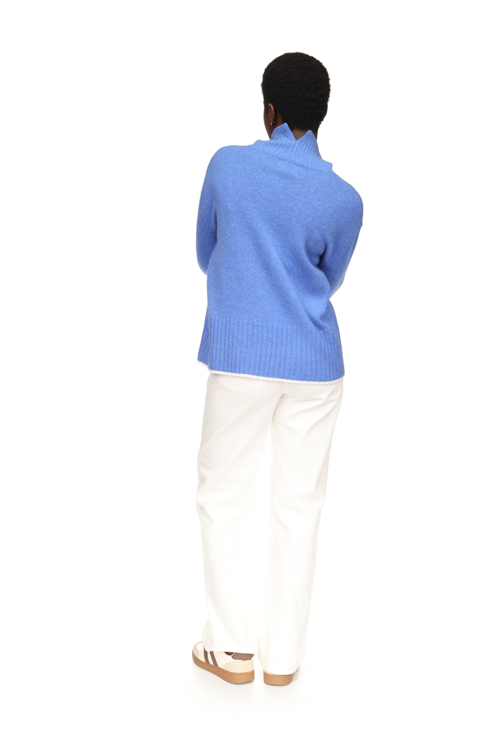 SPLIT CUFF HIGH NECK