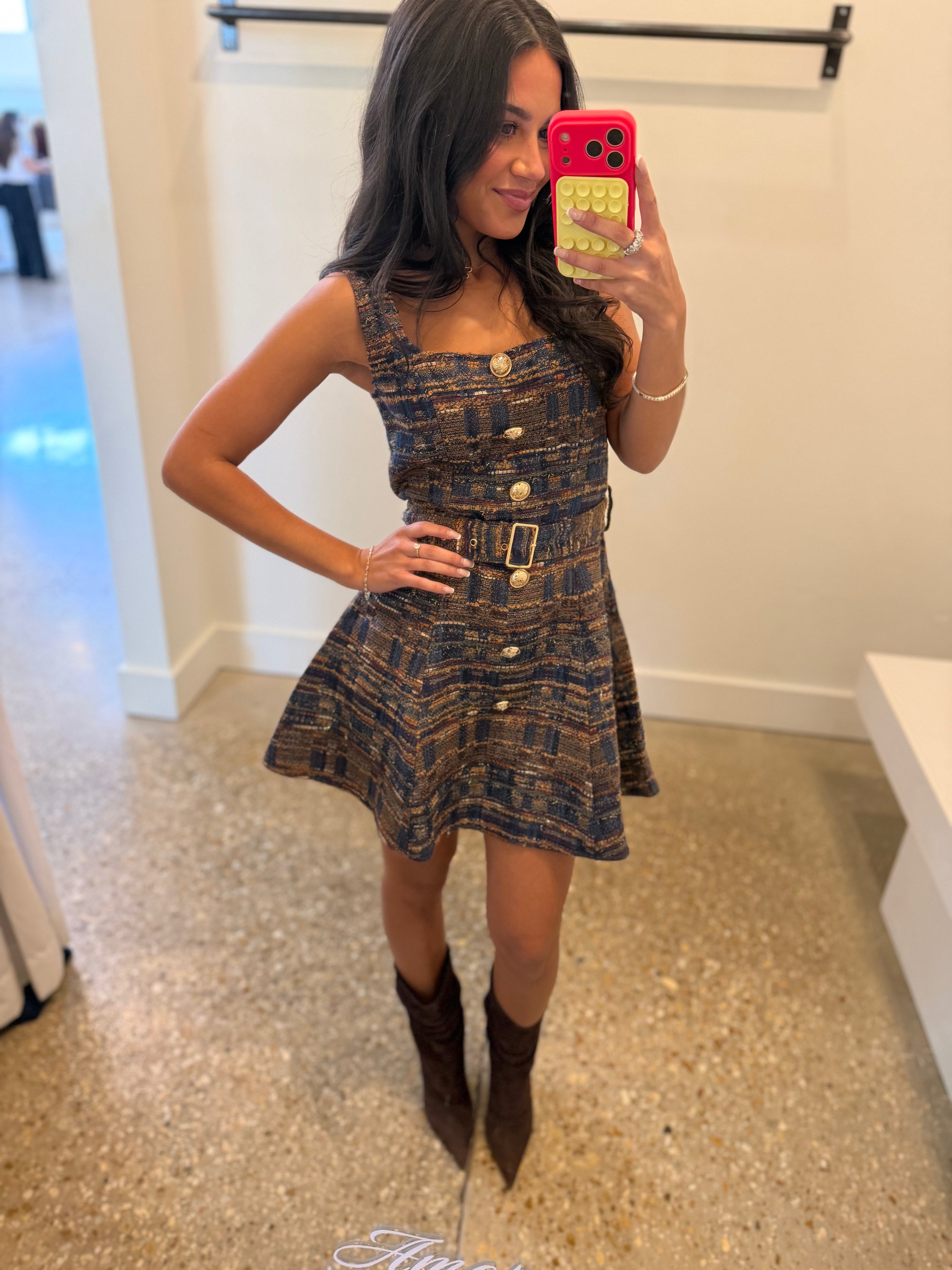 Carlotta Sleeveless Dress Boucle - Amor Lafayette