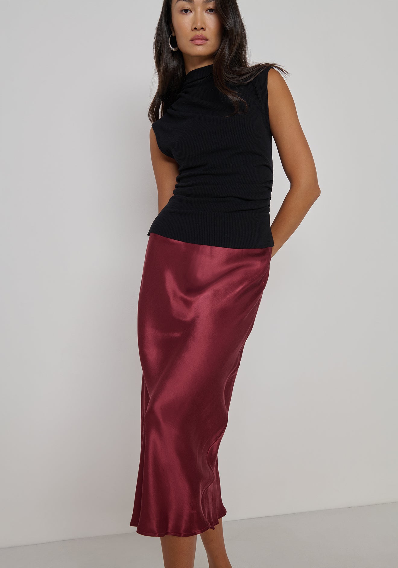 Arielle Draped Wrap Top