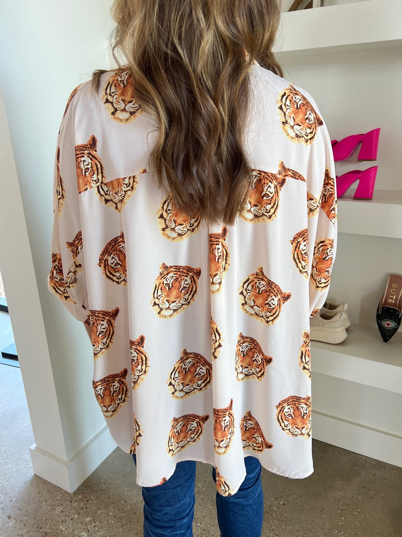 Easy Tiger Oversized Button Down Shirt
