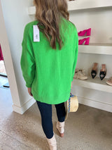 Poise Green Vhari High Neck Jumper