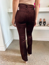 Chocolate Milk Velvet Nico Hi Rise Boot