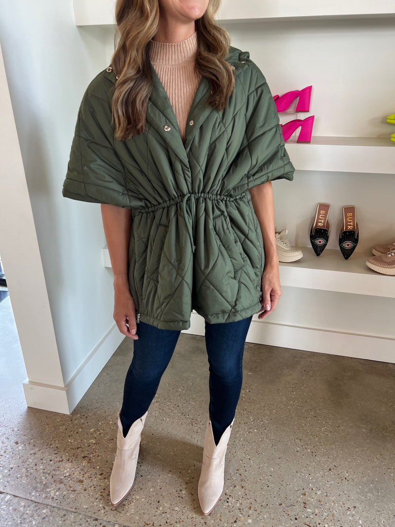 Military Oversized Puffer Vest