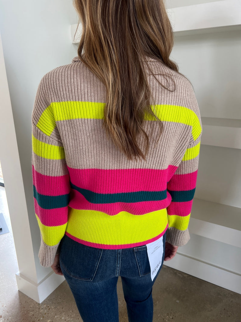 Cashew Heather Multicolored Giana Sweater
