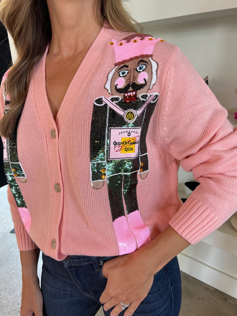 Light Pink Champagne Nutcracker Cardigan – Amor Lafayette