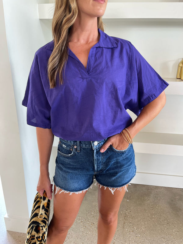 True Purple Jojo Top