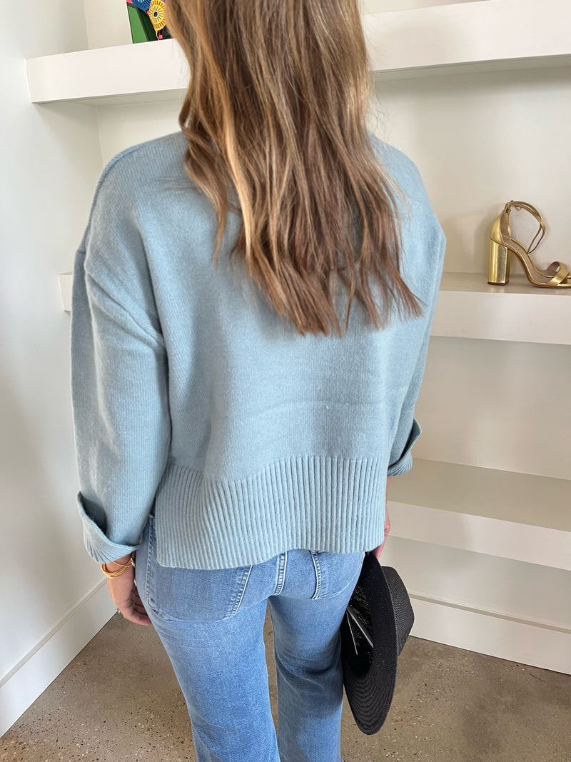 Blue Mello Sweater