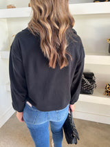 Black Half Zip Pullover