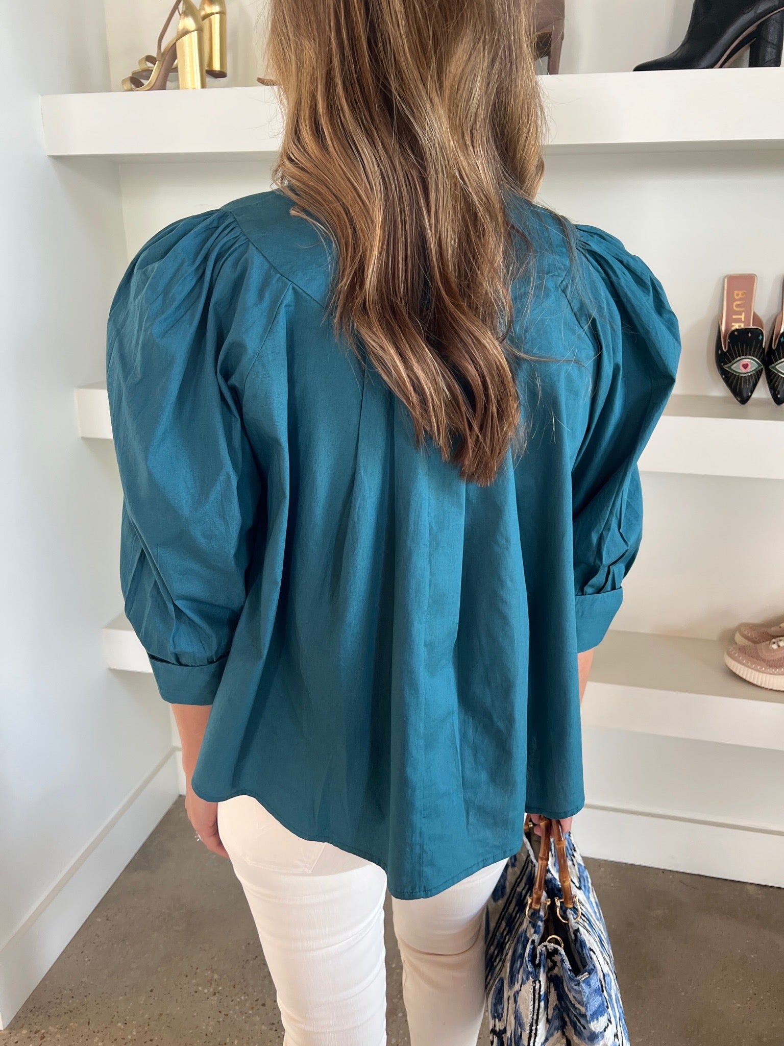 Aquamarine Reba Top