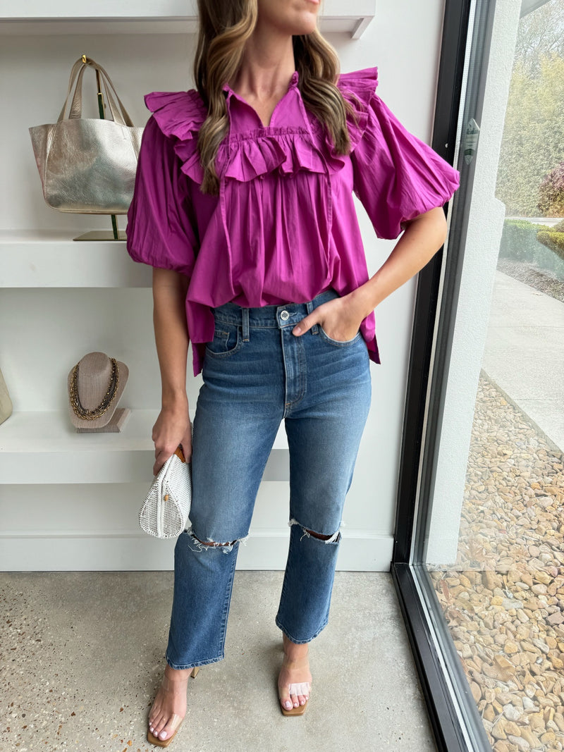 Bright Pink Janet Blouse
