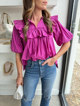 Bright Pink Janet Blouse