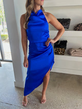 Electric Blue Picturesque Dress