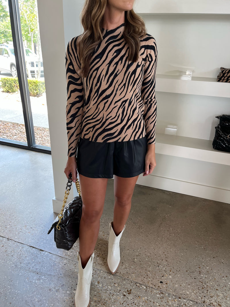 Camel Tiger Sweater