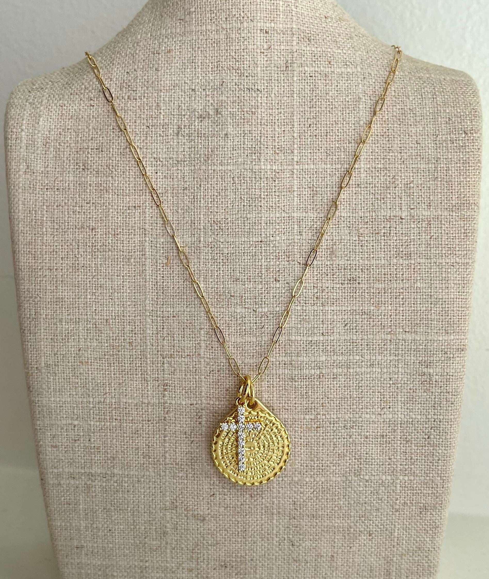 Allison Avery Lord's Prayer Necklace - 14K Gold Filled with Engravings
