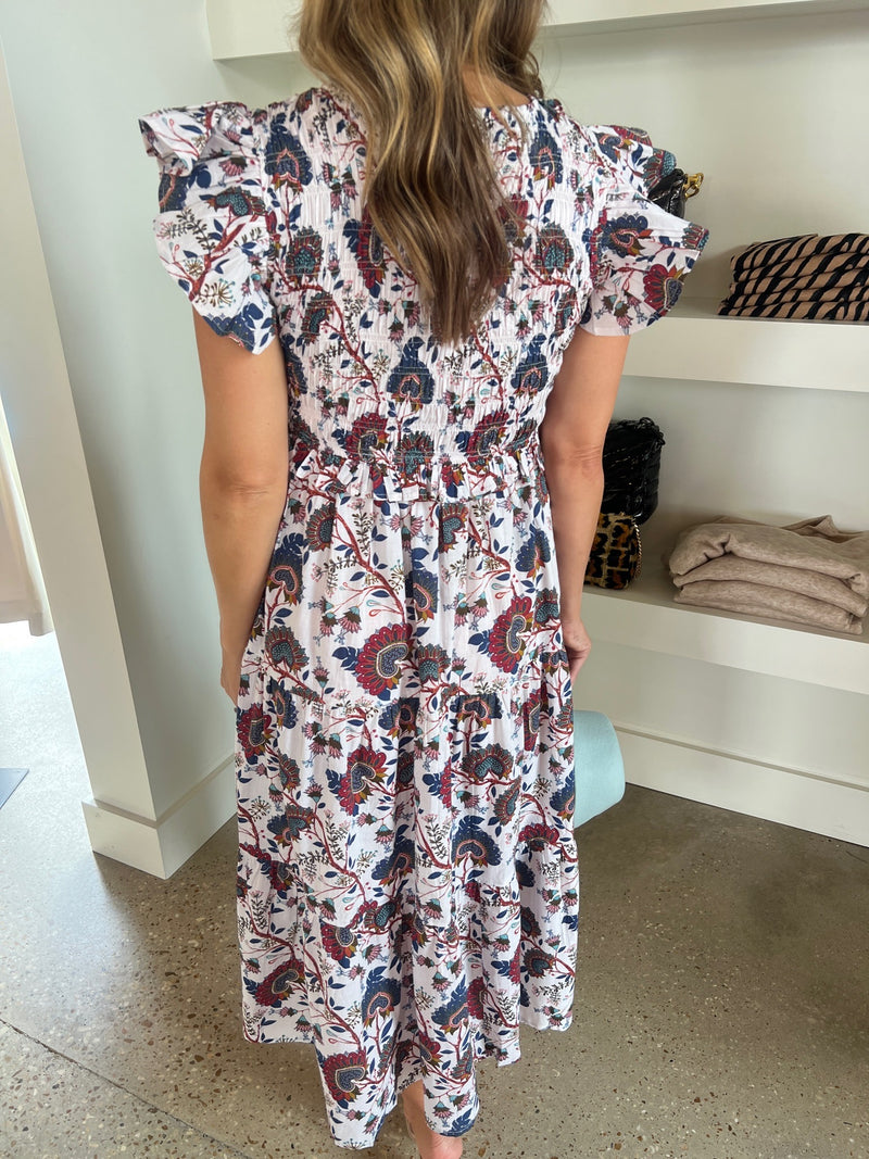 White Flowers Guilia Dress