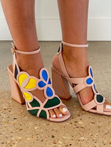Pink Blue Yellow Green Dominic Heel