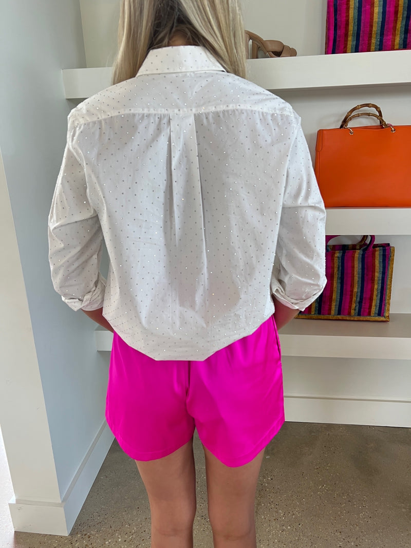 Hot Pink Jill Satin Short