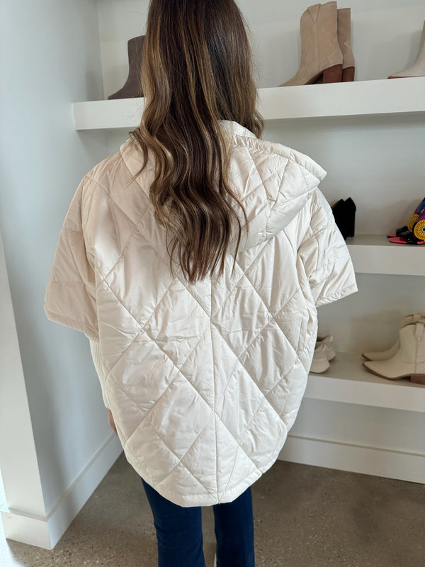 Vanilla Oversized Puffer Vest