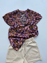 Kazie Falling Blush Flowers Top