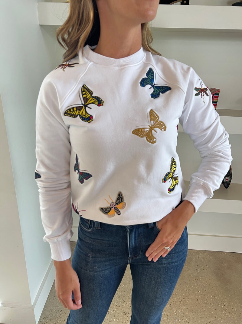 White Jitterbug Sweatshirt