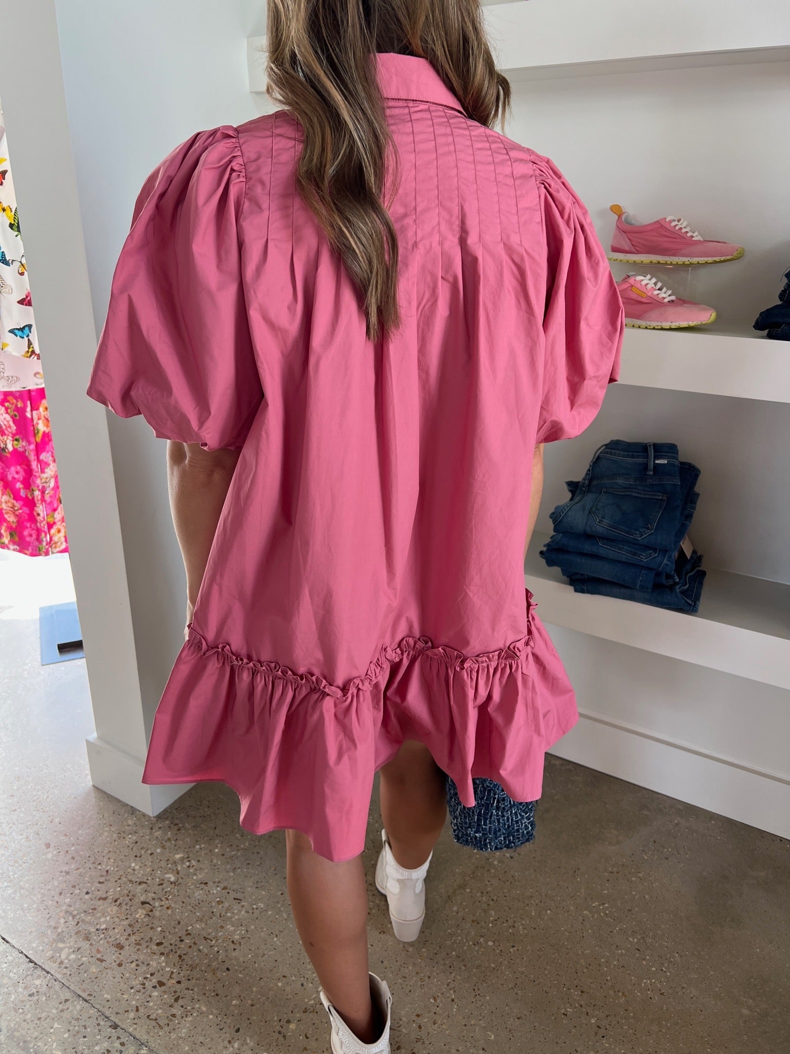 Mauve Poplin Morgan Dress