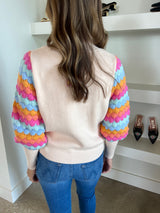 Coral Sleeve Sweater