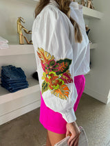 White Serena Button Down