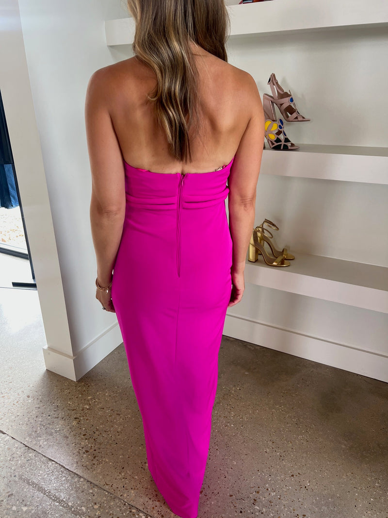 Pink Strapless Modele Dress