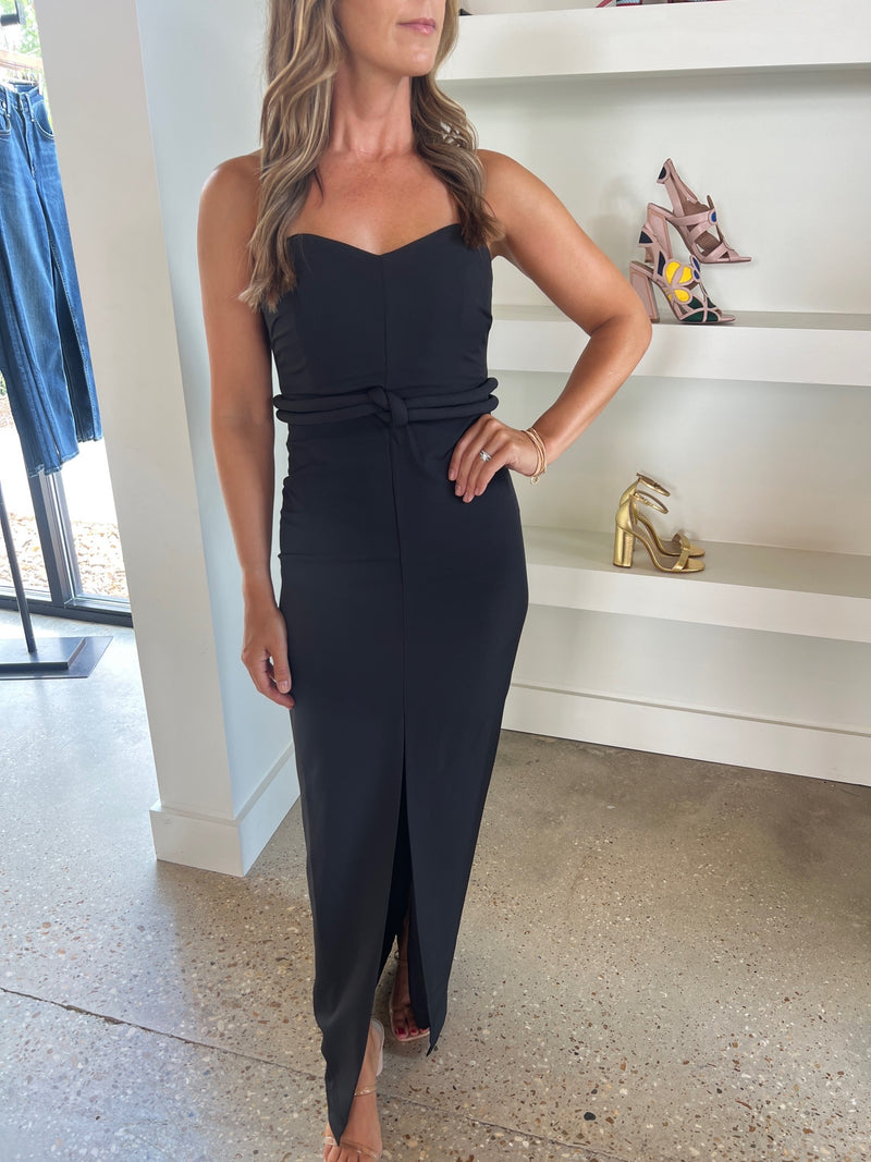 Black Strapless Modele Dress