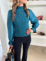 Teal Glennon Top