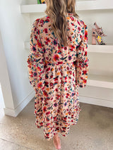 Toasted Almond Avery Burnout Dress