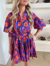 Cobalt Garden Charlotte Dress