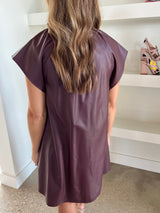 Wine Wilhelmina Dress