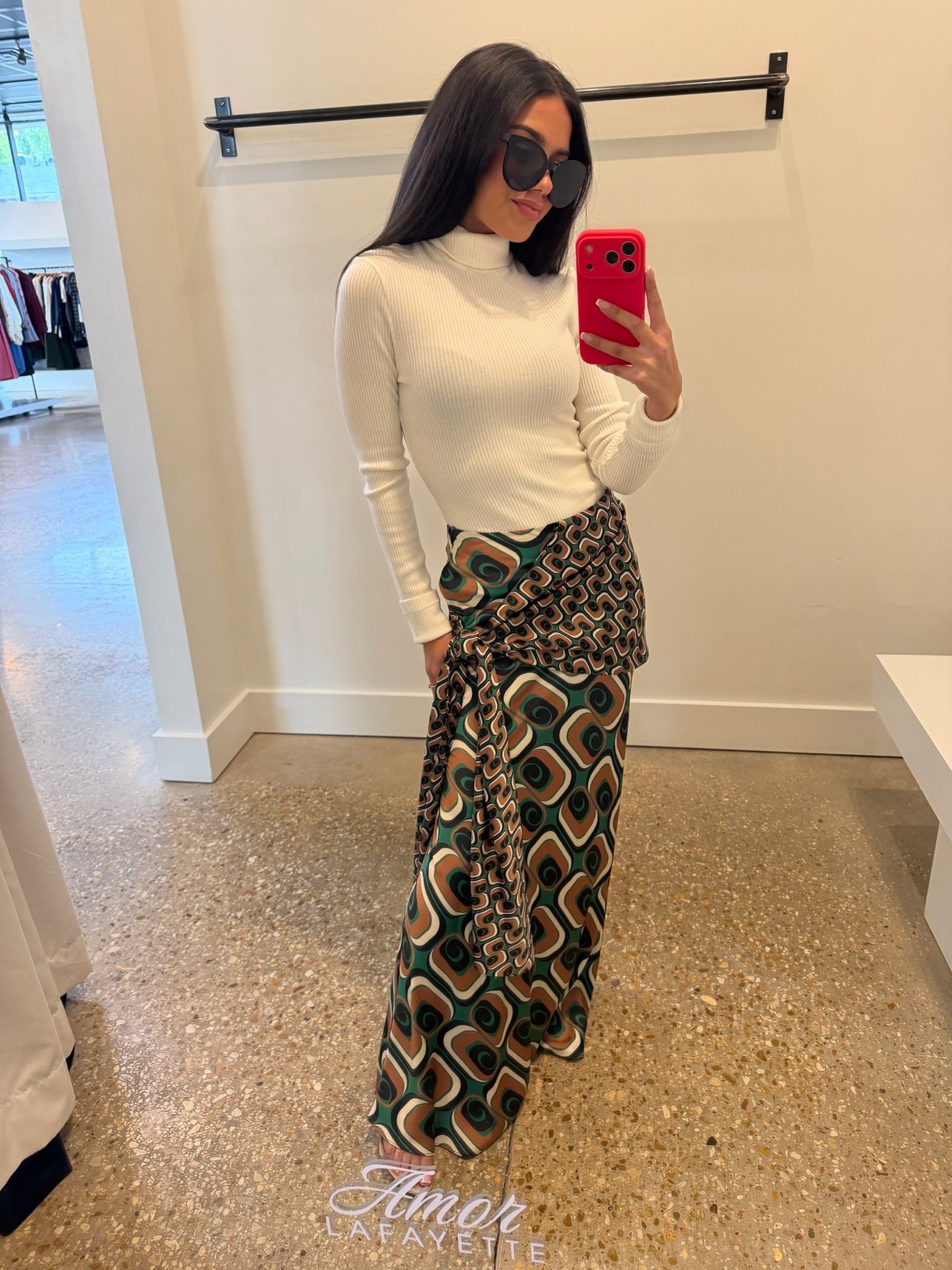 Emerald Tie Mix MANA SKIRT - Amor Lafayette