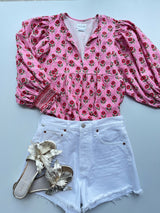 Taffy Samah Zinnia Block Top