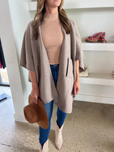Taupe Knit Wrap