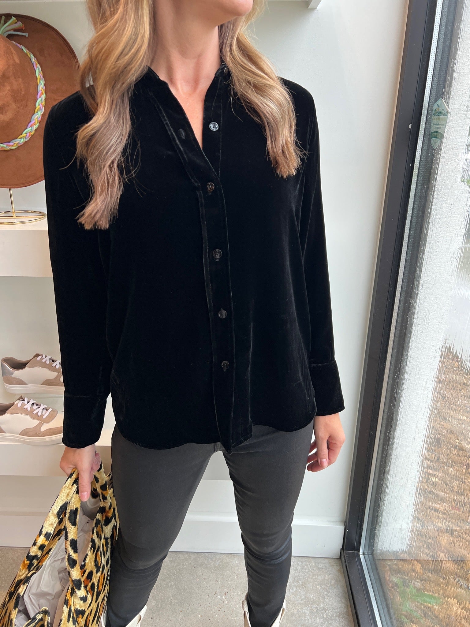 Black Velvet Andrea Top