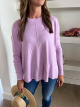 Lavender Crew Sweater