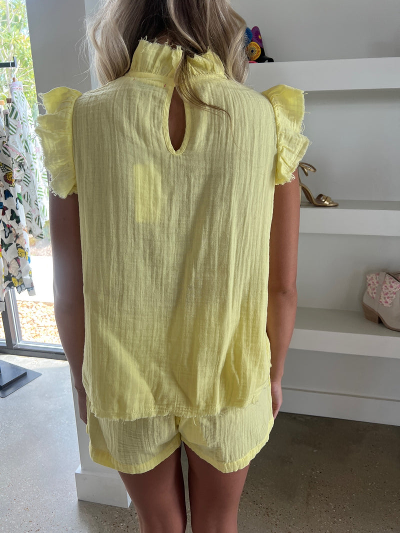 Yellow Princess Top