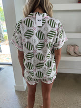 Pickleball Pajama Shorts Set