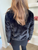 Black Faux Fur Jacket