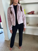 Blush Faux Fur Jacket
