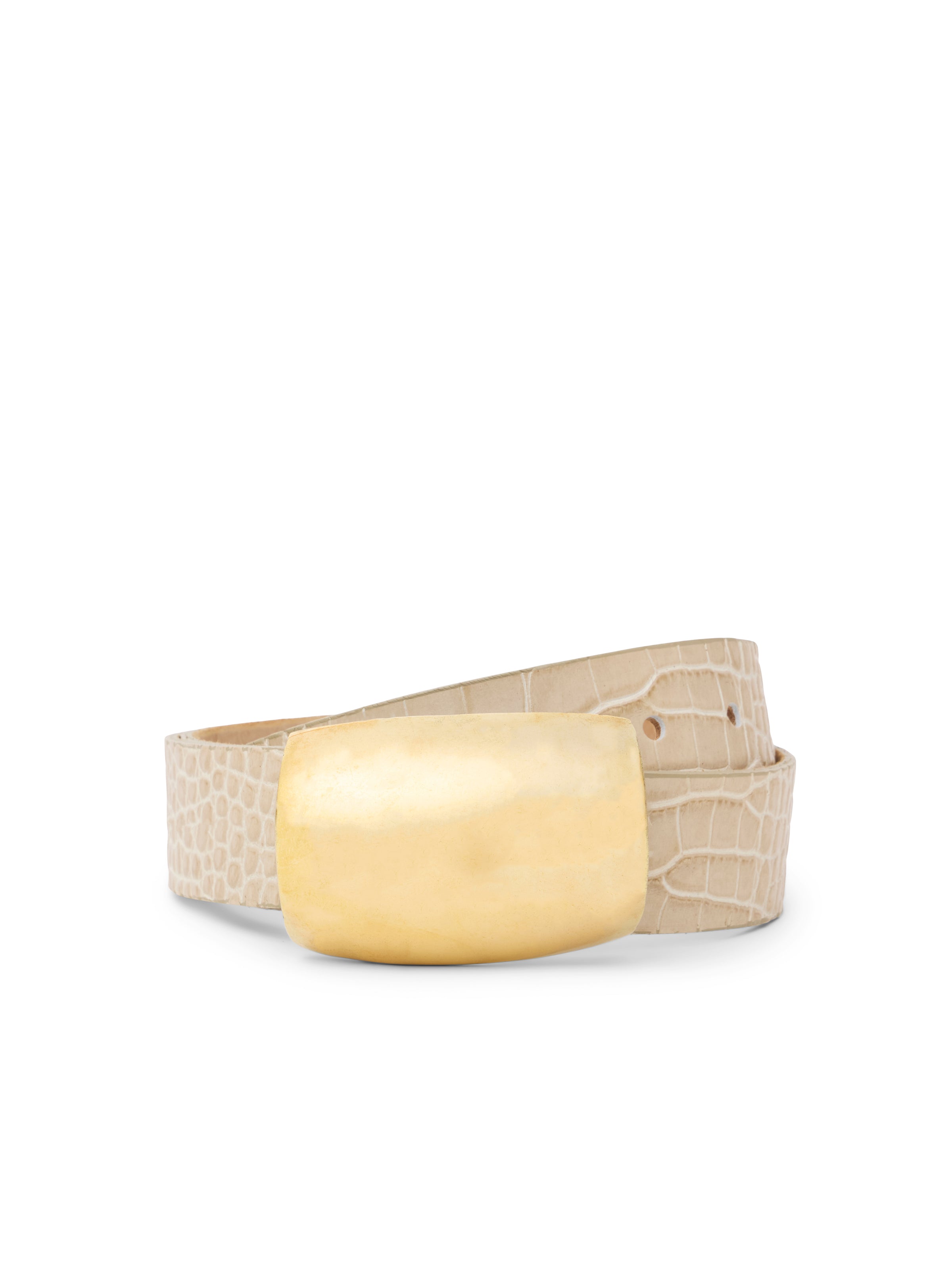 MILOU DOMED CROC EMB BELT
